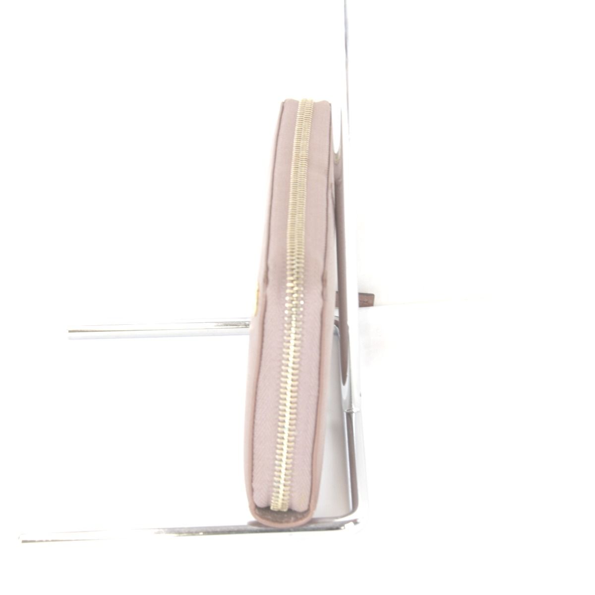 Gucci Interlocking Zip Around Wallet Leather Pink Gray — view 3