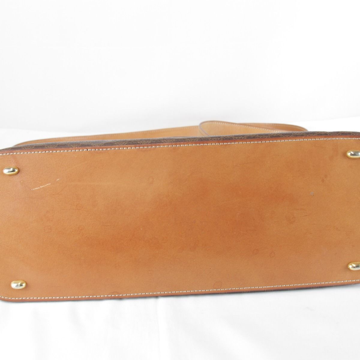 Celine Macadam 2-Way Shoulder Bag Leather Brown — view 6