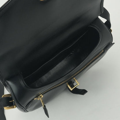 Hermes Bardo Golf Shoulder Bag Box Calf Noir Black Gold — view 8