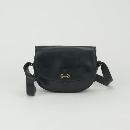 Hermes Bardo Golf Shoulder Bag Box Calf Noir Black Gold