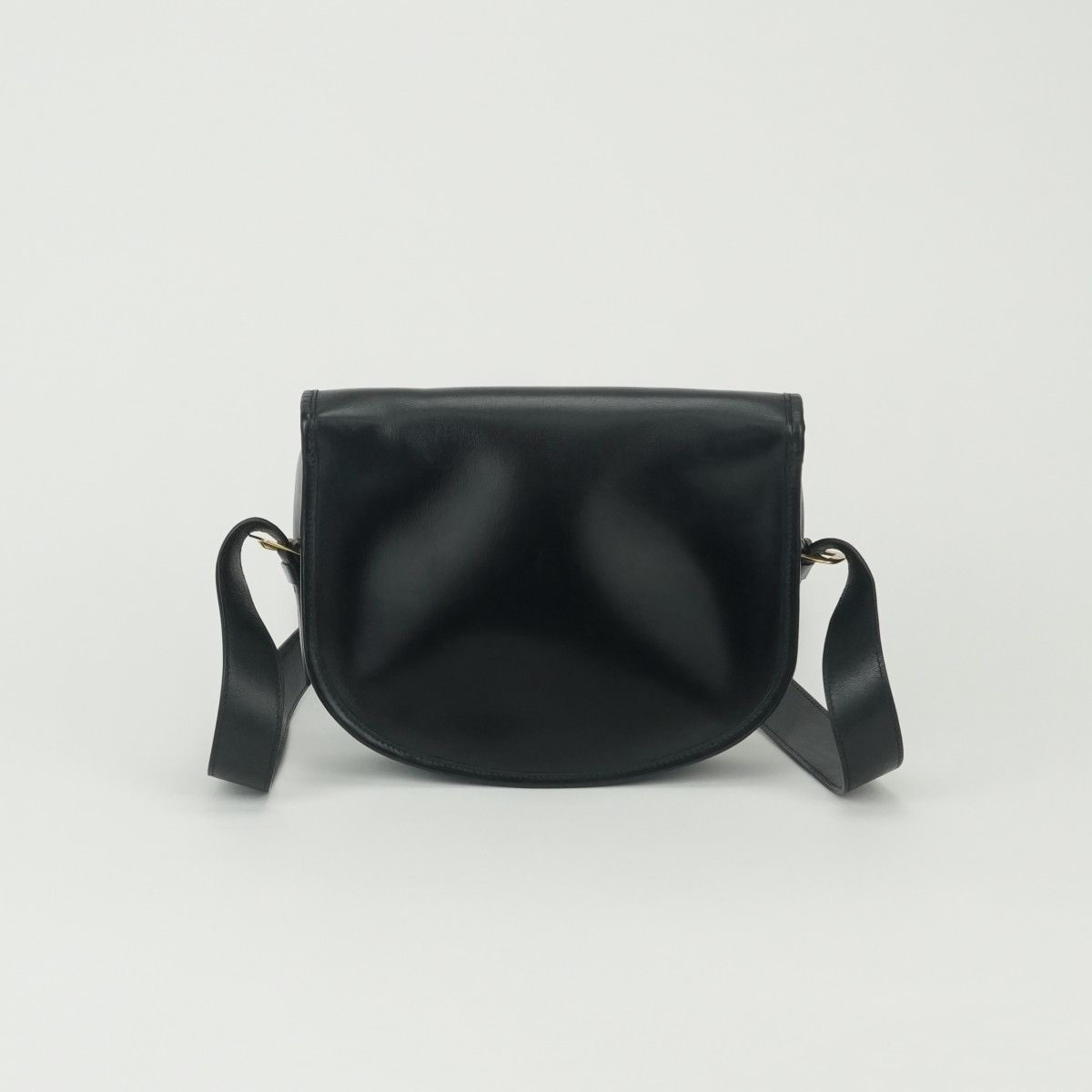 Hermes Bardo Golf Shoulder Bag Box Calf Noir Black Gold — view 3