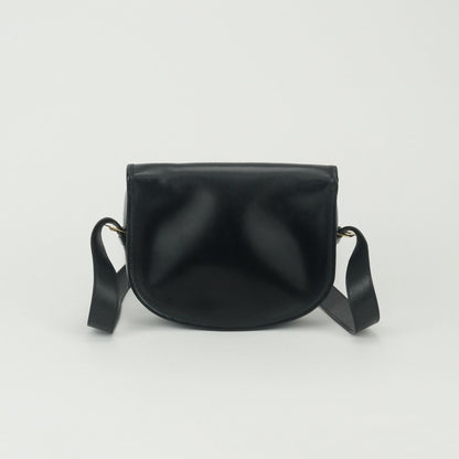 Hermes Bardo Golf Shoulder Bag Box Calf Noir Black Gold — view 3