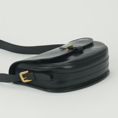 Hermes Bardo Golf Shoulder Bag Box Calf Noir Black Gold — view 6