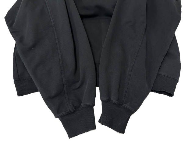 Balenciaga Destroyed Logo Print Hoodie Pullover Xxs Black — view 4