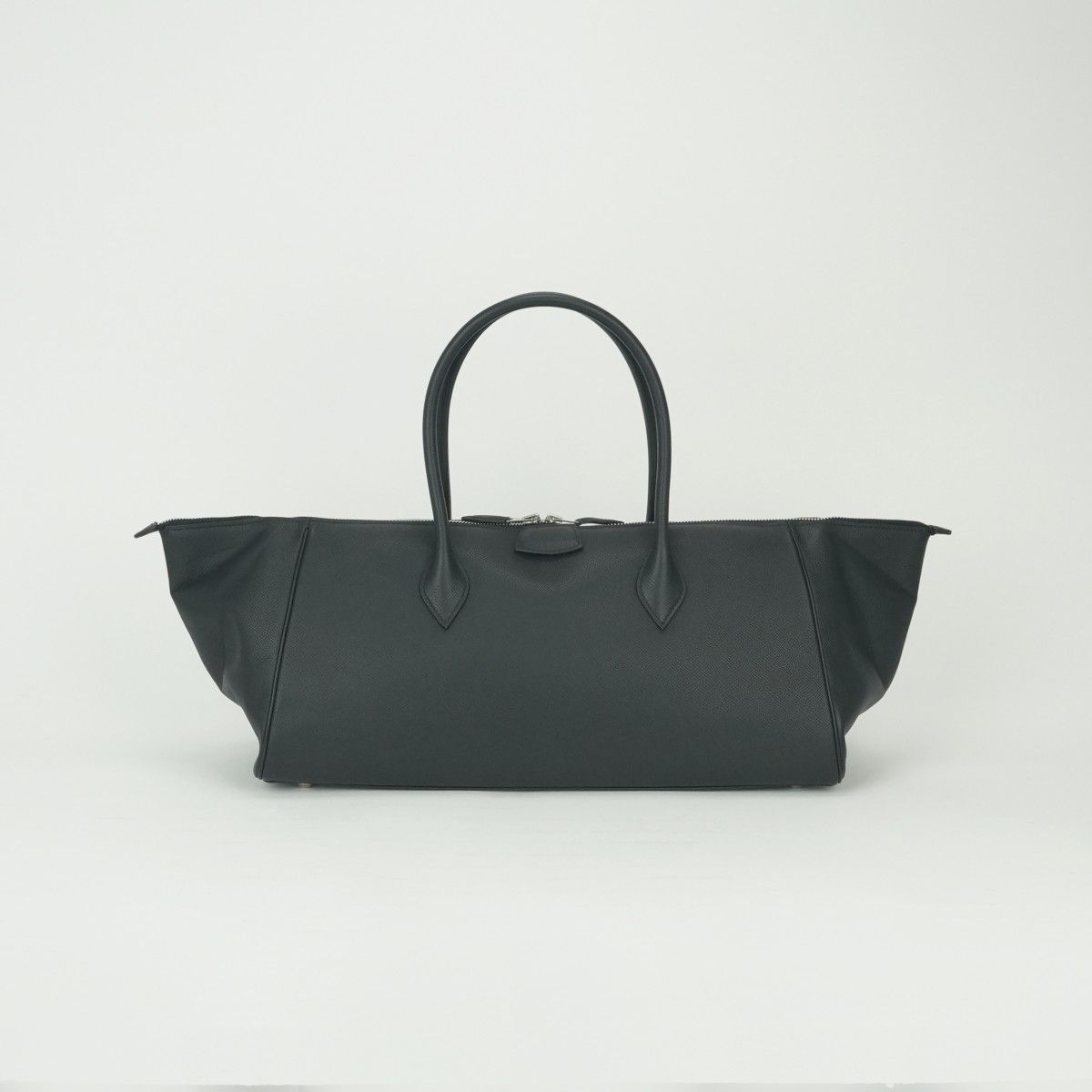 Hermes Paris Bombay 40 Boston Bag Epsom Noir Black Silver Veau — view 9