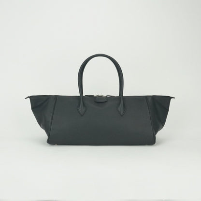 Hermes Paris Bombay 40 Boston Bag Epsom Noir Black Silver Veau — view 9