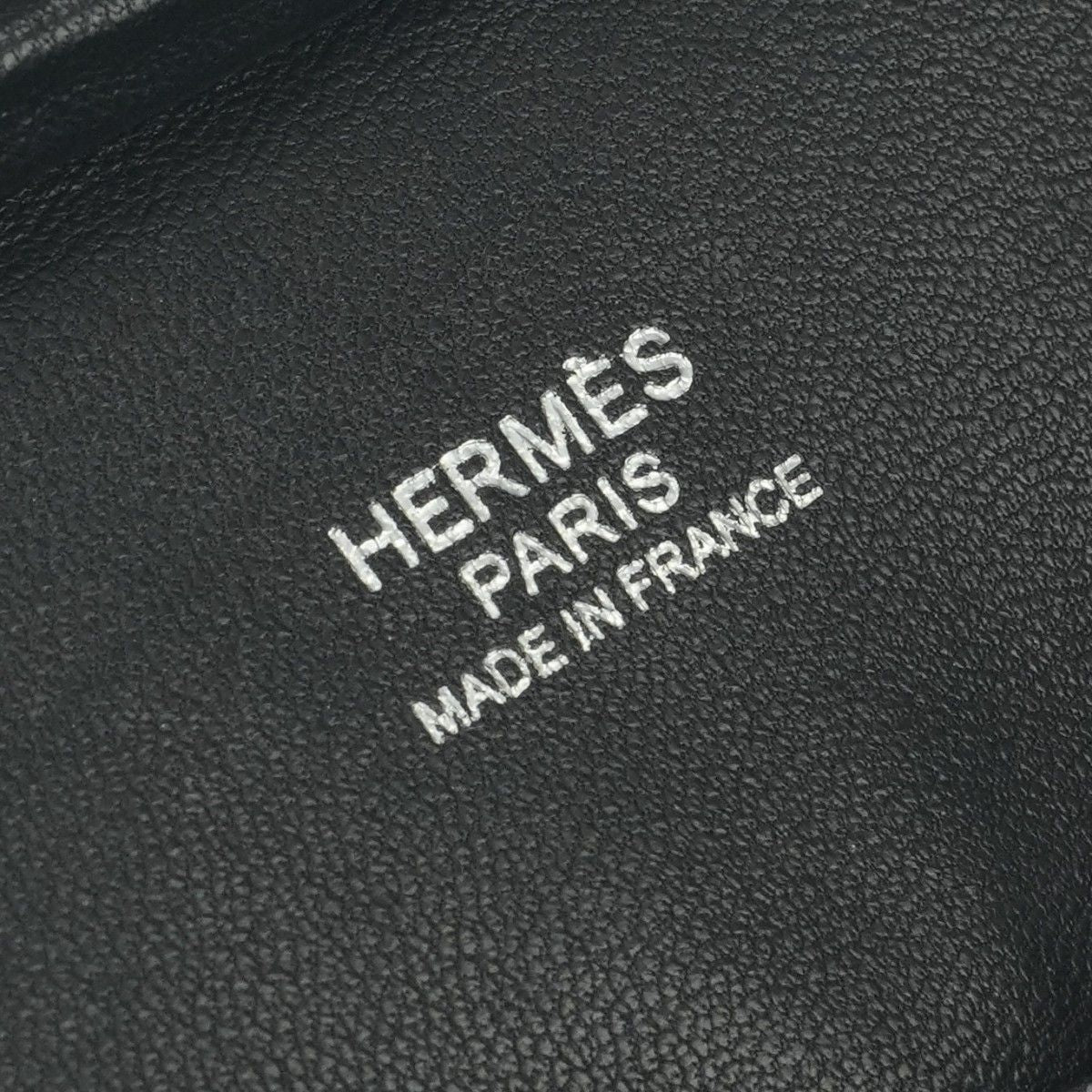 Hermes Plume Elan 28 Tote Epsom Noir Black Silver Veau Handbag — view 7