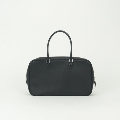 Hermes Plume Elan 28 Tote Epsom Noir Black Silver Veau Handbag — view 3