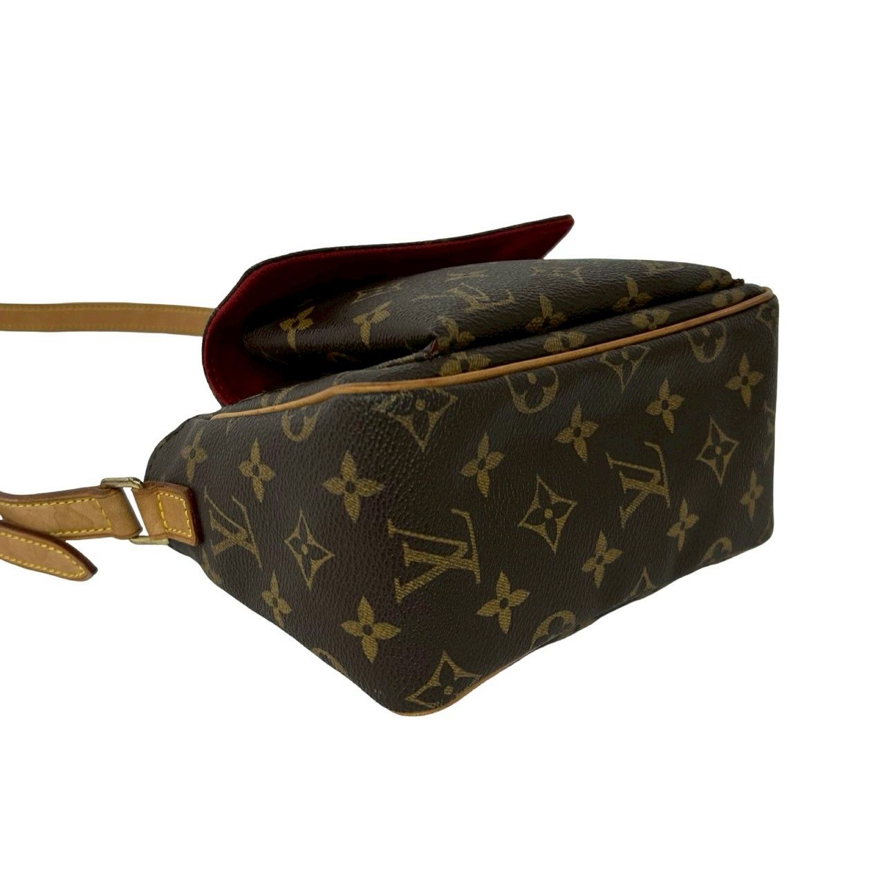 Louis Vuitton Vintage Viva Cite PM Monogram Leather Shoulder Bag Pochette Brown — view 7