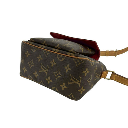 Louis Vuitton Vintage Viva Cite PM Monogram Leather Shoulder Bag Pochette Brown — view 8