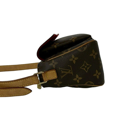 Louis Vuitton Vintage Viva Cite PM Monogram Leather Shoulder Bag Pochette Brown — view 5
