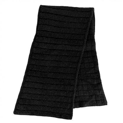 Chanel Scarf Check Knit CC Logo Cashmere Silk Polyamide Black — view 2