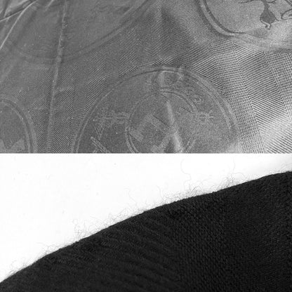 Hermes Shawl New Libris Large Cashmere Silk Black Scarf — view 5
