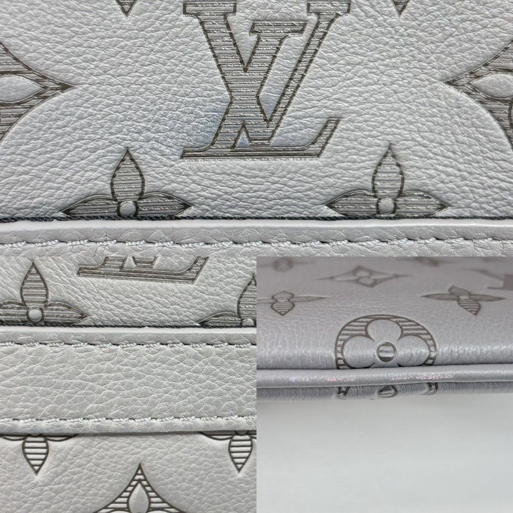 Louis Vuitton Shoulder Bag Monogram Shadow Trio Messenger Crossbody Anthracite — view 9