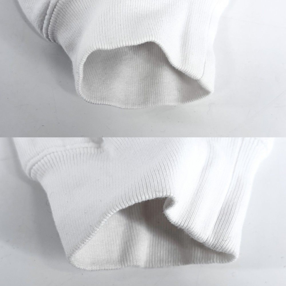 Balenciaga Hoodie Bonjour Pullover Top S White Cotton Spring Autumn Winter — view 3