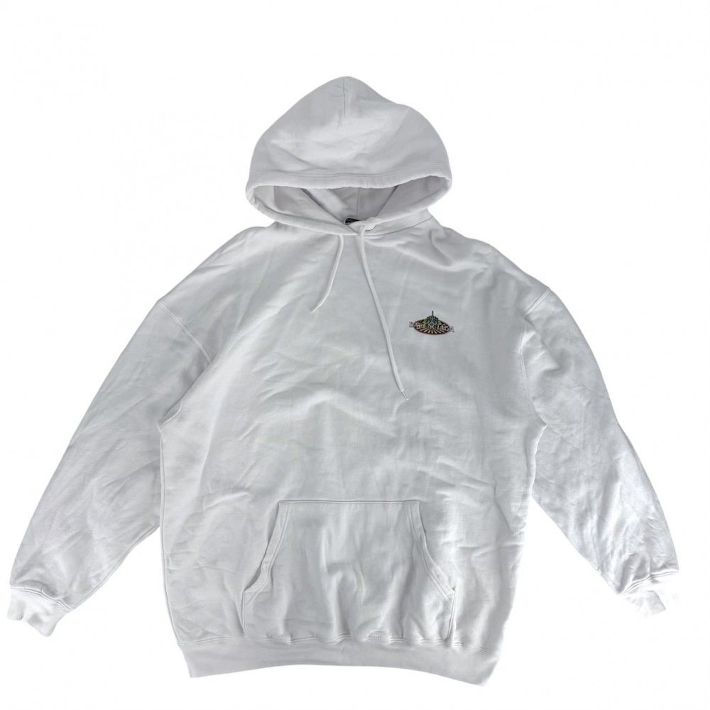 Balenciaga Hoodie Bonjour Pullover Top S White Cotton Spring Autumn Winter