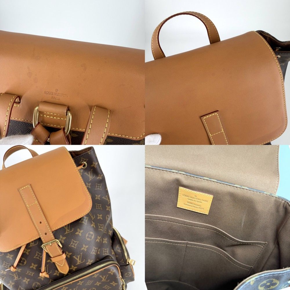Louis Vuitton Backpack Trio Monogram Canvas Brown Gold — view 8