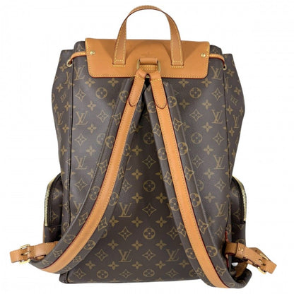 Louis Vuitton Backpack Trio Monogram Canvas Brown Gold — view 2