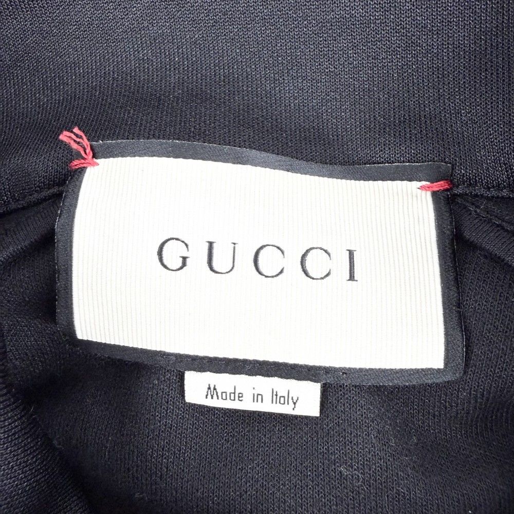 Gucci Jacket Sherry Line Technical Jersey Side M Black Silver Polyester Cotton — view 4