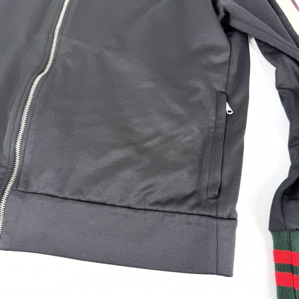 Gucci Jacket Sherry Line Technical Jersey Side M Black Silver Polyester Cotton — view 7
