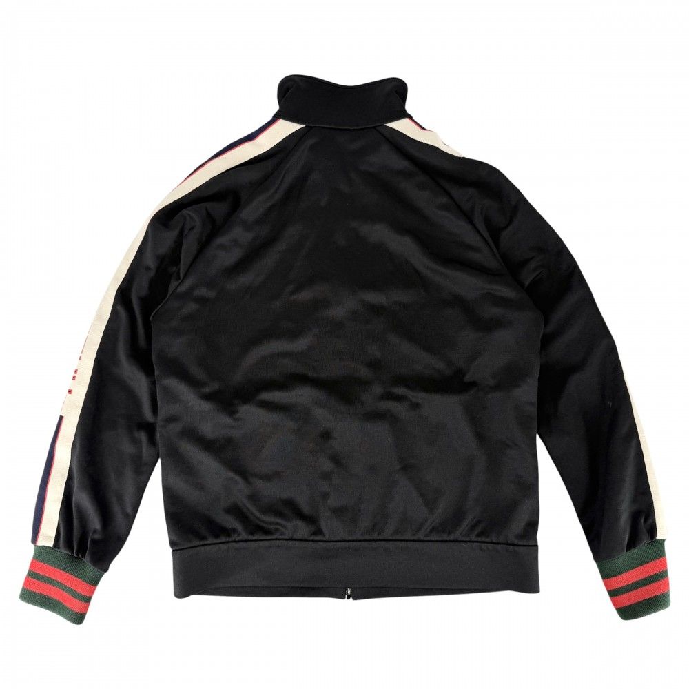 Gucci Jacket Sherry Line Technical Jersey Side M Black Silver Polyester Cotton — view 2