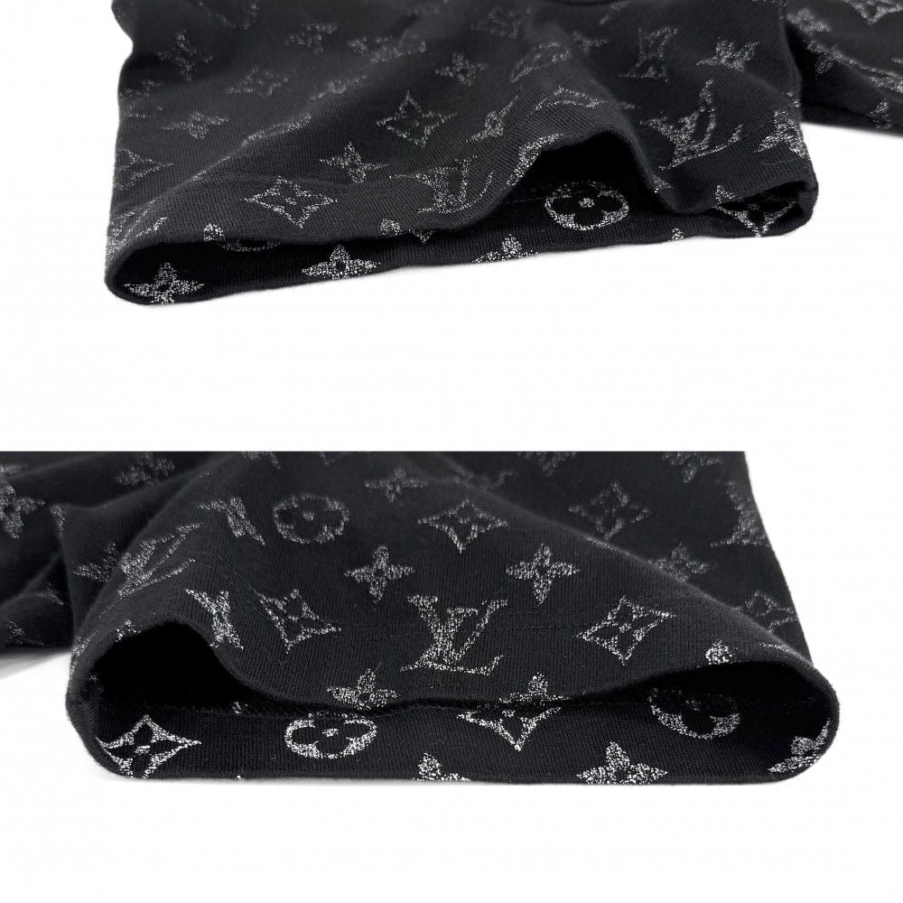 Louis Vuitton Short Sleeve T-Shirt Monogram Gradient Top M Black White Cotton — view 3