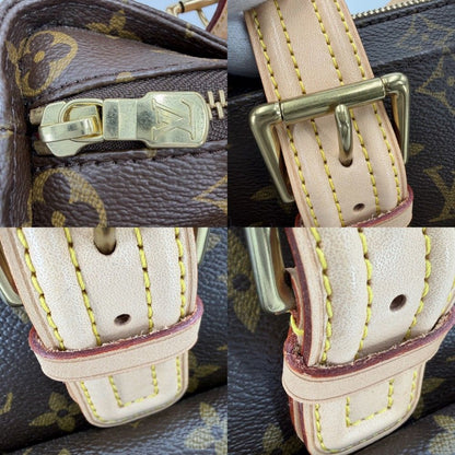 Louis Vuitton Tote Multiplicity Handbag Shoulder Monogram Canvas Brown Gold — view 8
