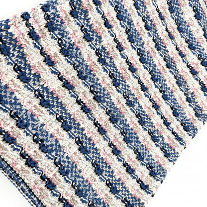 Chanel Dress Tweed Sleeveless 36 Blue White Rayon Cotton — view 7