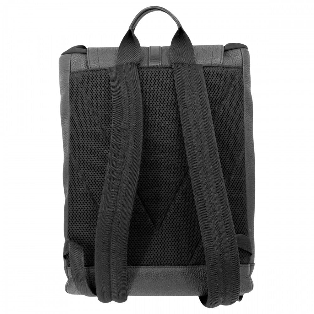 Louis Vuitton Backpack Christopher Slim Leather Black Silver — view 2