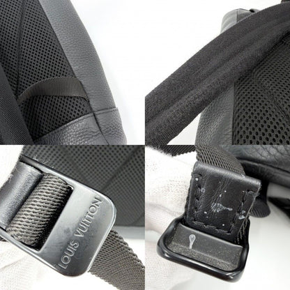 Louis Vuitton Backpack Christopher Slim Leather Black Silver — view 6
