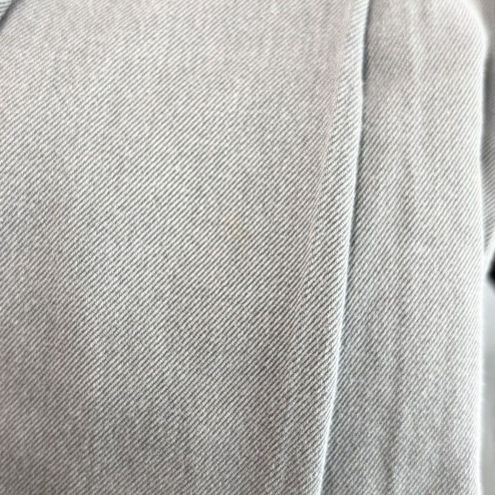 Miu Miu Skirt Logo Pleated 38 Gray Yellow Cotton — view 6