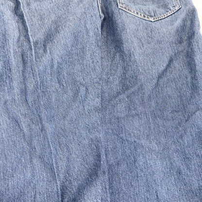 Miu Miu Denim Pants Back Logo Bottom 38 Indigo Lyocell — view 6