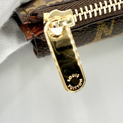 Louis Vuitton Coin Case Monogram Ceinture Pochette Duo Purse Brown Gold — view 6