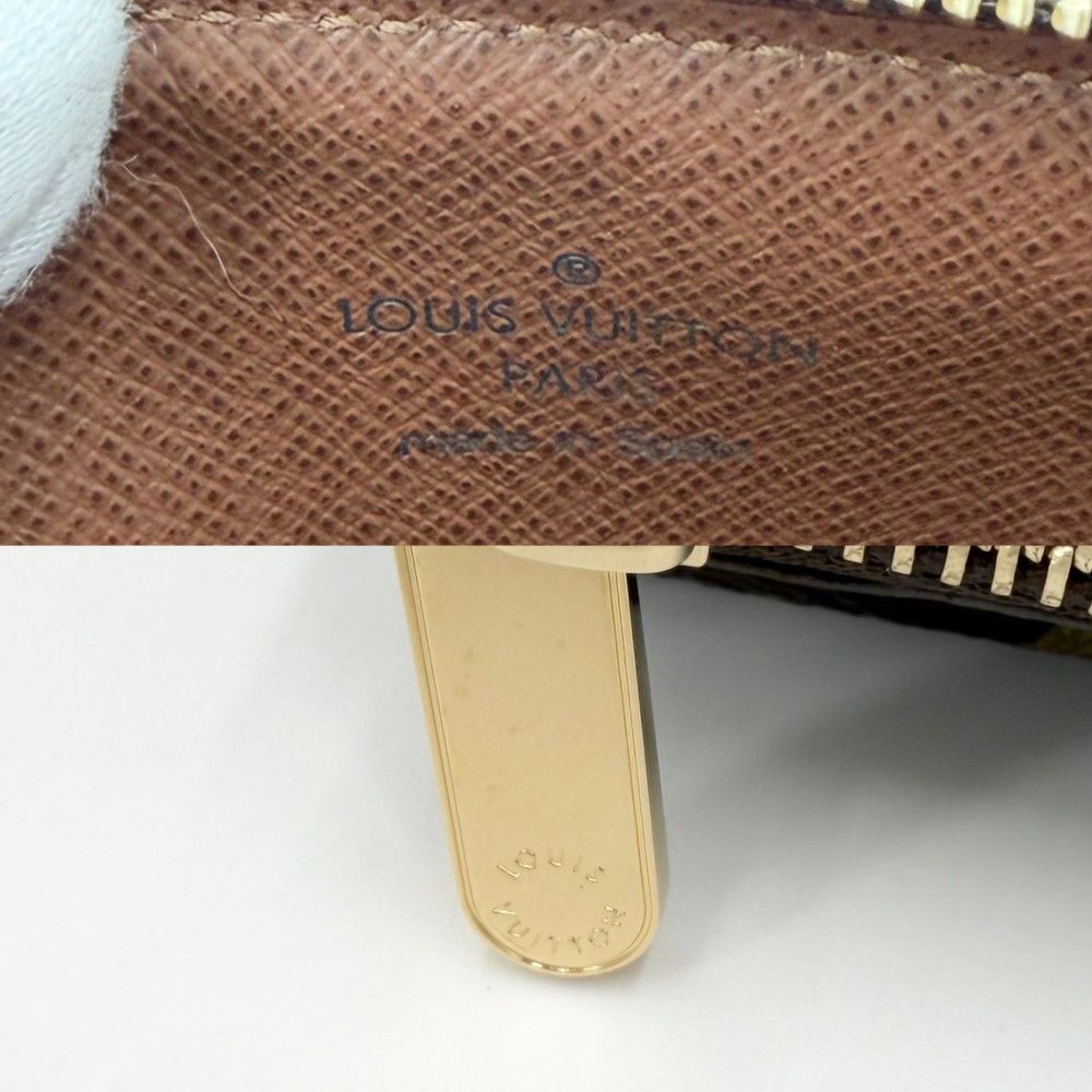 Louis Vuitton Coin Case Monogram Ceinture Pochette Duo Purse Brown Gold — view 5