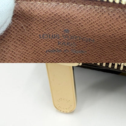 Louis Vuitton Coin Case Monogram Ceinture Pochette Duo Purse Brown Gold — view 5