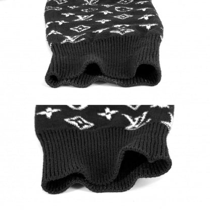 Louis Vuitton Knit Monogram Gradient Top Long Sleeve L Black Cotton Sweater — view 3