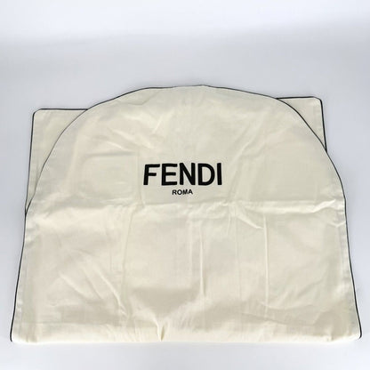 Fendi Skirt Zucca Trapezoid Mini Above Knee 36 Black Cotton — view 7