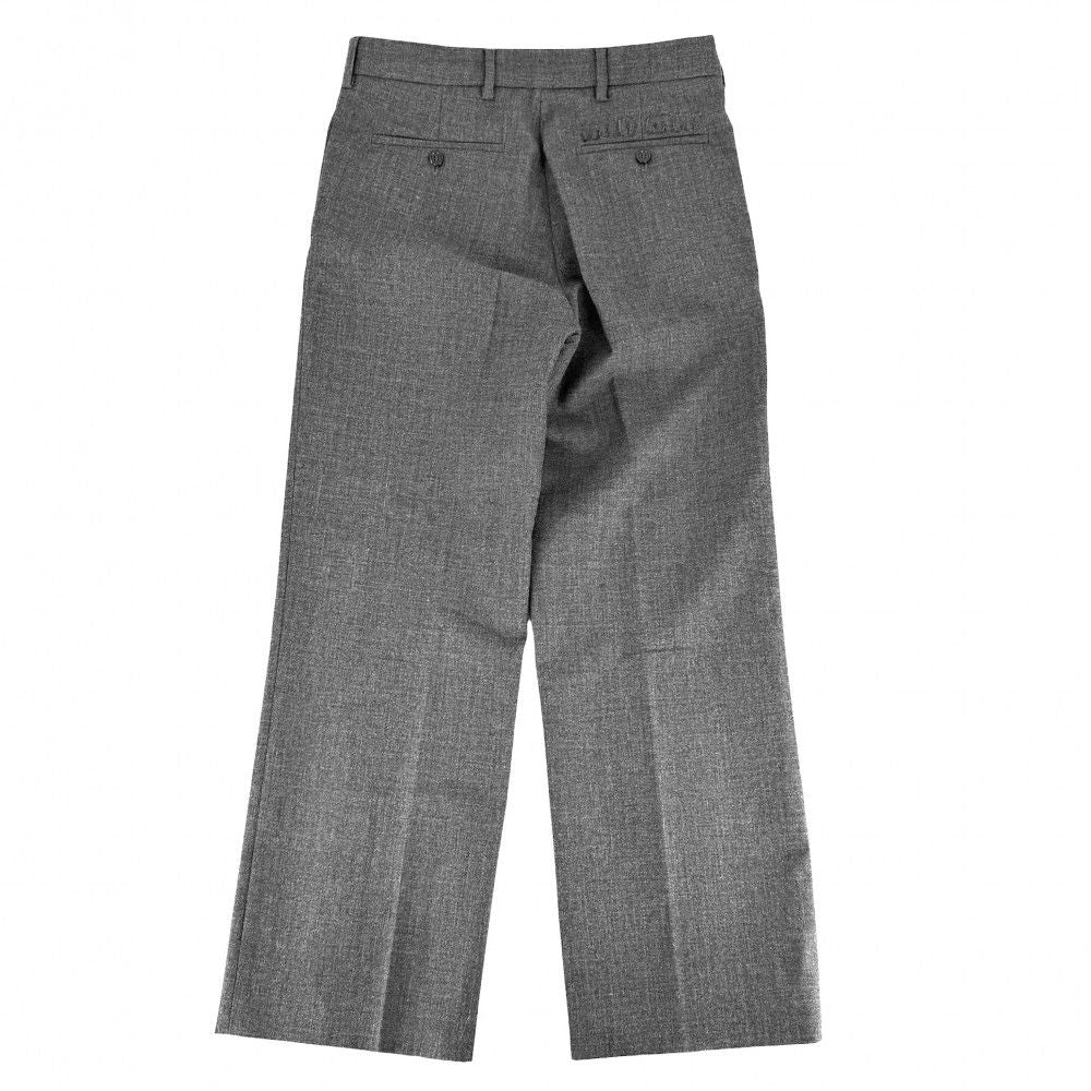 Miu Miu Pants Back Logo Bottom Trousers 38 Gray Wool — view 2