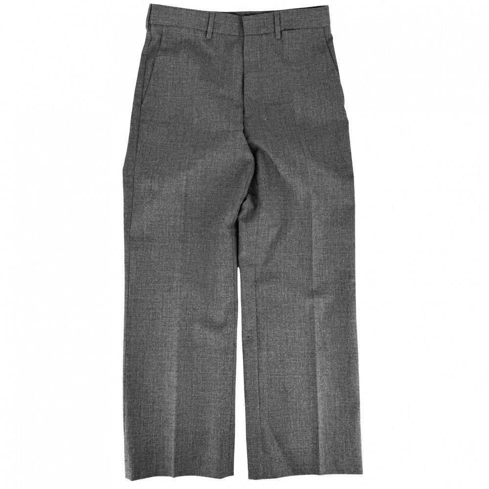 Miu Miu Pants Back Logo Bottom Trousers 38 Gray Wool