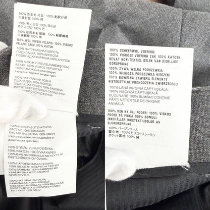 Miu Miu Pants Back Logo Bottom Trousers 38 Gray Wool — view 4
