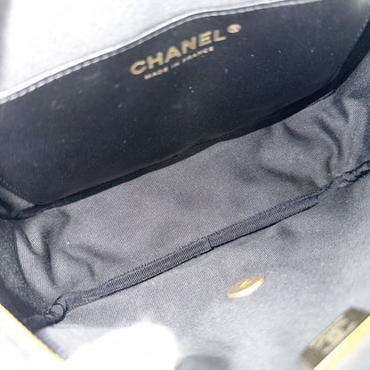 Chanel Shoulder Bag CC Logo Double Chain Turnlock Bag Crossbody Tweed Wool — view 4