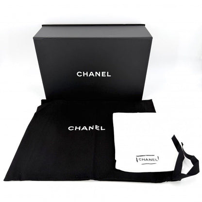 Chanel Shoulder Bag CC Logo Double Chain Turnlock Bag Crossbody Tweed Wool — view 9