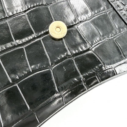 Balenciaga 2-Way Hourglass Small Shoulder Bag Crossbody Croco — view 7