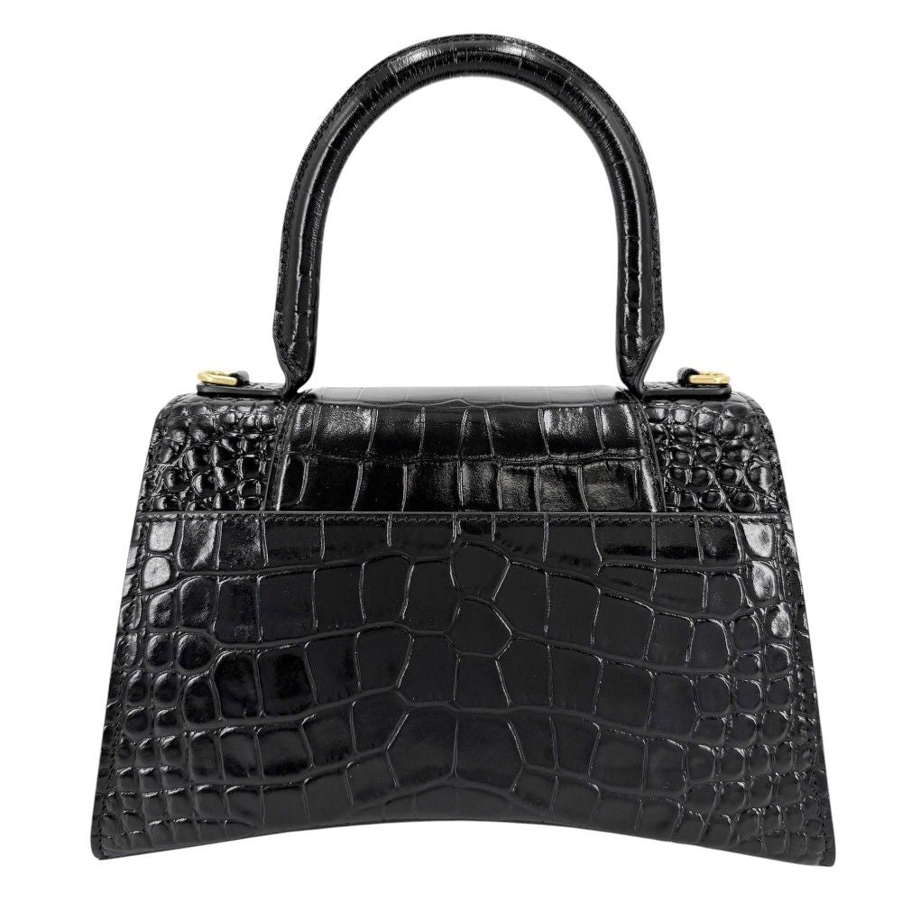 Balenciaga 2-Way Hourglass Small Shoulder Bag Crossbody Croco — view 2