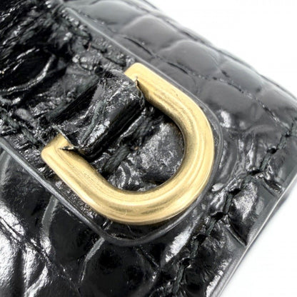 Balenciaga 2-Way Hourglass Small Shoulder Bag Crossbody Croco — view 9