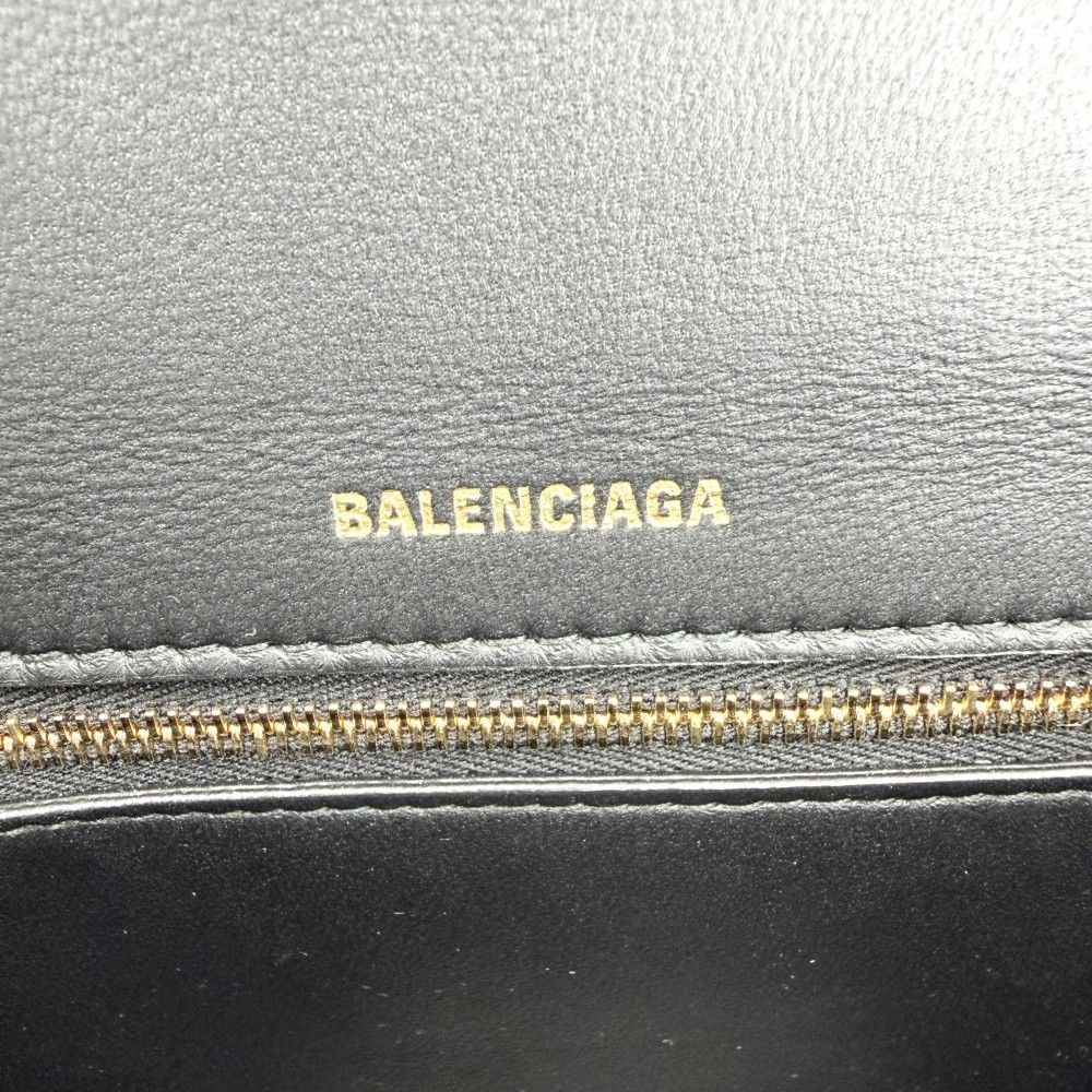 Balenciaga 2-Way Hourglass Small Shoulder Bag Crossbody Croco — view 5