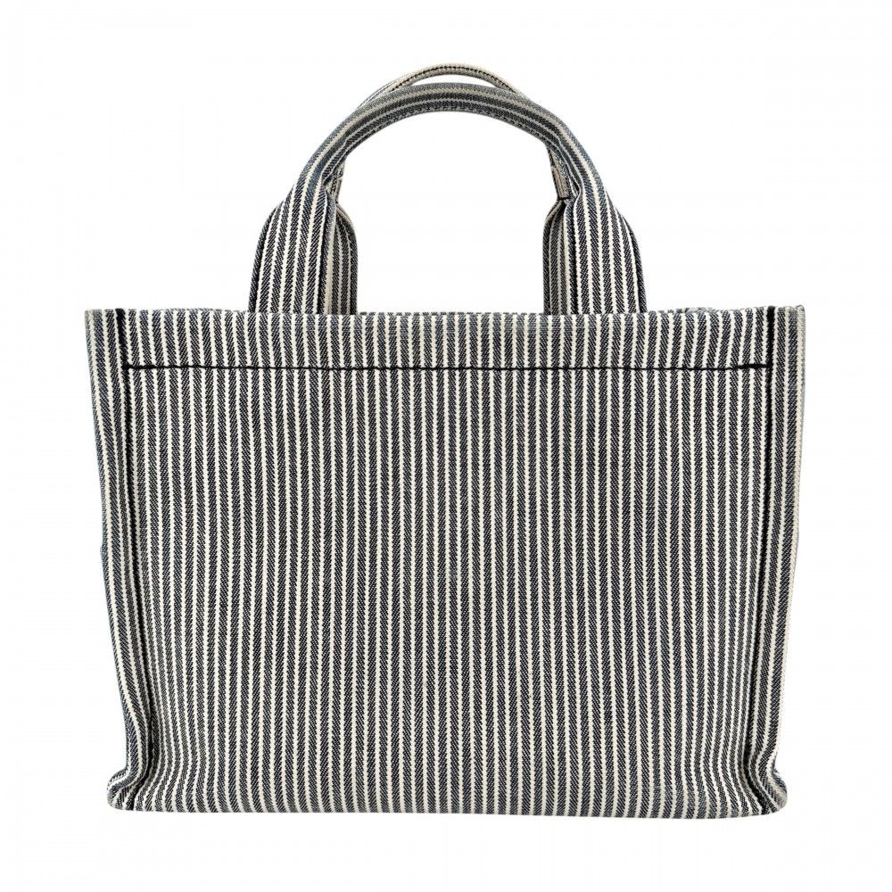 Celine 2-Way Triomphe Small Cabas Thais Shoulder Bag Crossbody Stripe Tote — view 2