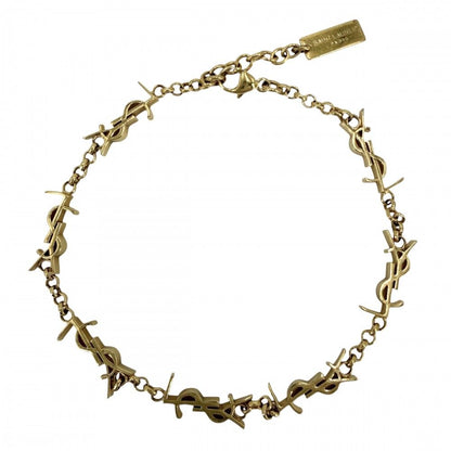 Saint Laurent Paris Bracelet Cassandra YSL Logo Star M Multi Charm Gold
