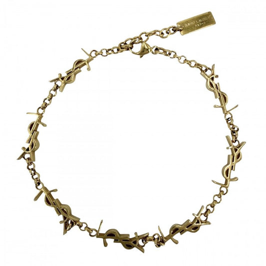 Saint Laurent Paris Bracelet Cassandra YSL Logo Star M Multi Charm Gold
