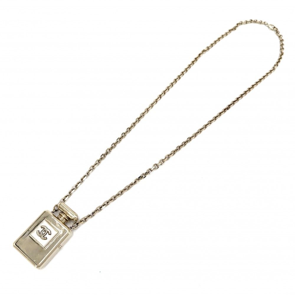 Chanel Necklace Perfume Motif CC Logo Long N°5 Gold Plated — view 5